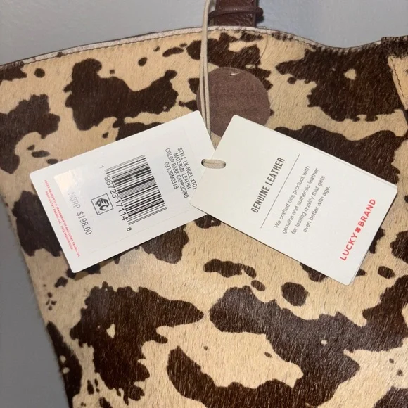 Lucky Brand Brown and Cream Cowhide Tote - Picture 3 of 14